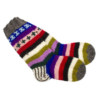 Шкарпетки теплі Тапа Kathmandu вовна яка M Різнокольорові візерунки (27272) - Інтернет-магазин спільних покупок ToGether