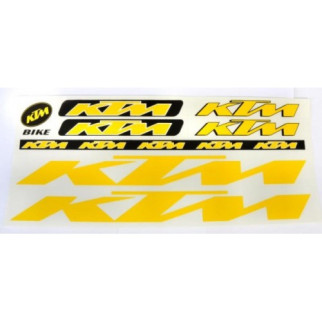 Наклейка KTM на раму велосипеда Жовтий (NAK045) - Інтернет-магазин спільних покупок ToGether