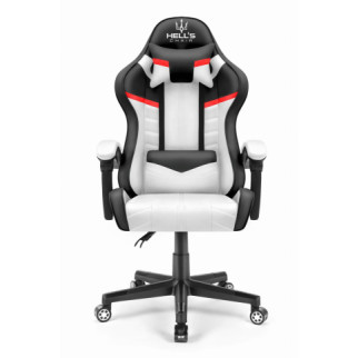 Комп'ютерне крісло Hell's Chair HC-1004 White-Red - Інтернет-магазин спільних покупок ToGether