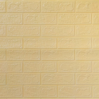 Самоклеюча 3D панель Sticker Wall під бежеву цеглу в рулоні 20000x700x3мм (R009-3-20) - Інтернет-магазин спільних покупок ToGether