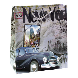 Сумочка подарункова паперова з ручками Gift bag Нью Йорк 21х18х8.5 см (19377) - Інтернет-магазин спільних покупок ToGether
