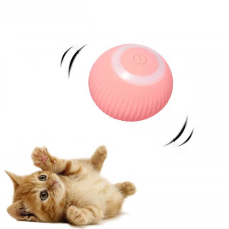 Іграшка для кішки Union USB smart м'яч-кулька PetGravity з хаотичним рухом та світловою панелі Pink - Інтернет-магазин спільних покупок ToGether