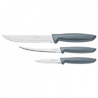 Набір ножів Tramontina Plenus з 3 шт Сірий 23498/613 - Інтернет-магазин спільних покупок ToGether