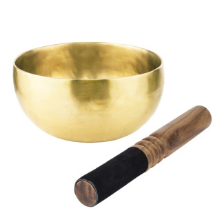 Поющая чаша Тибетская Singing bowl Ручная холодная ковка 13,8/13,8/7 см Бронза матовая (26564) - Інтернет-магазин спільних покупок ToGether