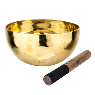 Співоча чаша Тибетська Singing bowl Ручна холодна ковка 23/23/10.5см Бронза полірована (27399) - Інтернет-магазин спільних покупок ToGether