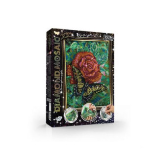 Алмазна живопис "DIAMOND MOSAIC", "Метелик на квіточці" - Інтернет-магазин спільних покупок ToGether