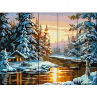 Картина за номерами на дереві "Зима" - Інтернет-магазин спільних покупок ToGether