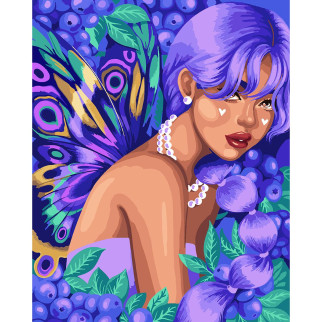 Картина за номерами SANTI Ягідна фея 40*50 см фарби (954606) - Інтернет-магазин спільних покупок ToGether