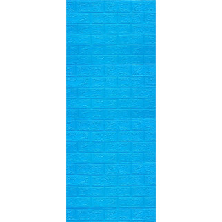 Самоклеюча декоративна 3D панель під синю цеглу в рулоні 20 м 3D Loft 20000x700x3мм - Інтернет-магазин спільних покупок ToGether