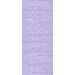 Самоклеюча декоративна 3D панель під світло-фіолетову цеглу в рулоні 20 м 3D Loft 20000x700x3мм - Інтернет-магазин спільних покупок ToGether