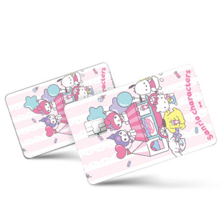 Наклейка на банківську картку Куромі Kuromi Будь ласка, моя Мелодія Onegai My Melody v3 (20850) GameStyle - Інтернет-магазин спільних покупок ToGether