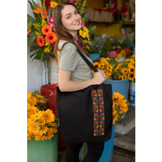 Еко-сумка шоппер з патріотичним принтом "Український квітковий орнамент" Арбуз Бежевий - Інтернет-магазин спільних покупок ToGether