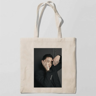Еко-сумка шоппер з принтом Твій викрадач Чон Чонгук - Jungkook Jeon 2 Кавун Бежевий - Інтернет-магазин спільних покупок ToGether