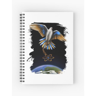 Скетчбук Sketchbook блокнот для малювання з принтом "Голуб світу над планетою Земля" А3 Кавун 48 - Інтернет-магазин спільних покупок ToGether