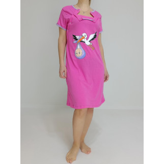 Сукня-туніка жіноча Triko Лелека 50-52 Рожевий (79015634-2) - Інтернет-магазин спільних покупок ToGether