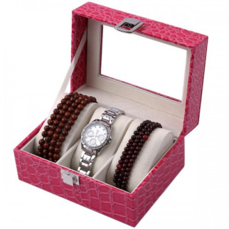 Шкатулка для зберігання годинників Craft 3PU.CR.PNK Рожевий - Інтернет-магазин спільних покупок ToGether