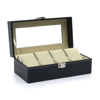 Скринька для зберігання годинників Craft 4PU Чорний - Інтернет-магазин спільних покупок ToGether
