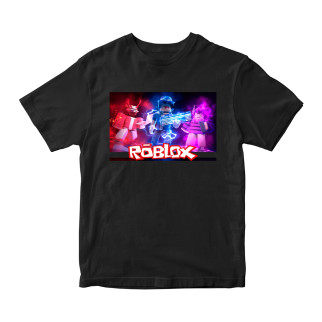 Футболка чорна з принтом онлайн гри Roblox "Персонажі гри. Roblox. Роблокс" Кавун 86 см ФП011951 - Інтернет-магазин спільних покупок ToGether