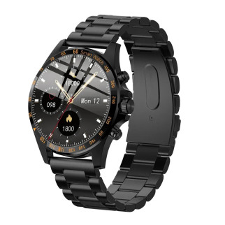 Розумний годинник Linwear LW09 Metal Чорний - Інтернет-магазин спільних покупок ToGether