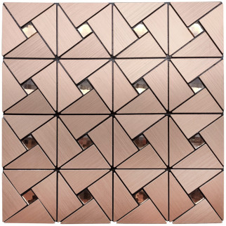 Самоклеюча панель під алюміній Sticker Wall SW-00001416 30*30см*3мм Золотисто-рожевий - Інтернет-магазин спільних покупок ToGether