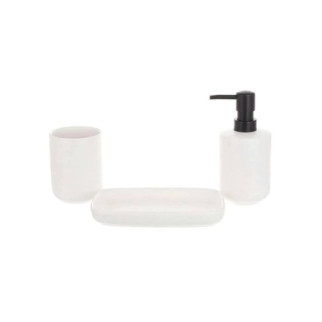 Набір для ванної (3 предмети) дозатор для мила, склянка для зубних щіток та мильниця Bona Di 851-327 - Інтернет-магазин спільних покупок ToGether