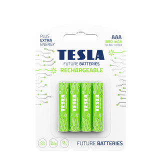 Акумулятори Tesla AAA GREEN+ RECHARGEABLE 800mAh / HR03 / BLISTER FOIL 4 шт. - Інтернет-магазин спільних покупок ToGether