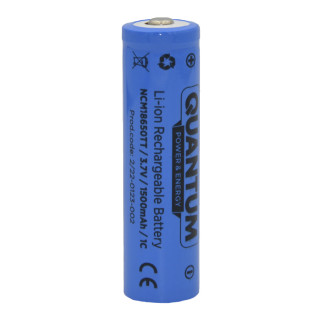 Акумулятор літій-іонний Quantum Li-ion NCM18650, 1500mAh, 1С, з клемним виступом, 1шт/уп - Інтернет-магазин спільних покупок ToGether