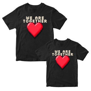 Комплект футболок для закоханих з принтом "We Are Together. Ми разом" Кавун ФП011792 S M - Інтернет-магазин спільних покупок ToGether