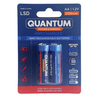 Акумулятор Quantum 2100mAh AA Ni-MH з низьким саморозрядом (LSD) 2шт/уп blister - Інтернет-магазин спільних покупок ToGether