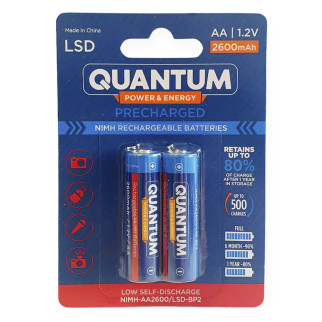 Акумулятор Quantum 2600mAh AA Ni-MH з низьким саморозрядом (LSD) 2шт/уп blister - Інтернет-магазин спільних покупок ToGether