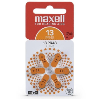 Батарейки Maxell PR48 (ZA13) 6BS Zinc Air для слухових апаратів - Інтернет-магазин спільних покупок ToGether