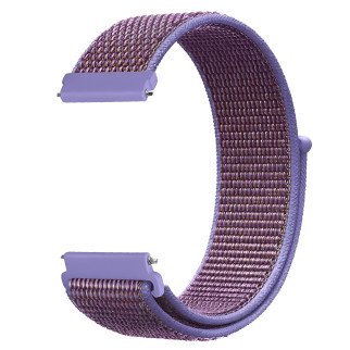 Ремінець нейлоновий на липучці для смарт-годинника BeWatch Універсальний 20 мм Бузковий (1011332.1) - Інтернет-магазин спільних покупок ToGether