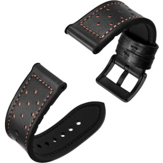 Ремінець шкіряний універсальний для смарт-годин BeWatch dot 22 мм Black (1240101) - Інтернет-магазин спільних покупок ToGether
