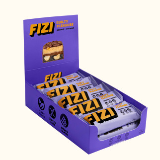 Шоколадний батончик без глютену FIZI Peanut caramel 45 г х 10 шт Веган (4820262540047) - Інтернет-магазин спільних покупок ToGether