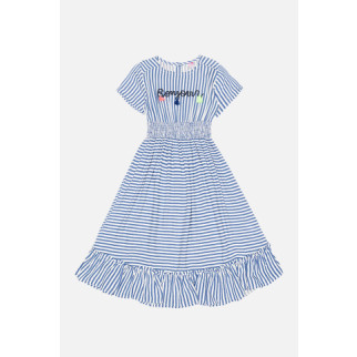 Сукня для дівчинки з кісточками 146 блакитний Timo girls ЦБ-00187812 - Інтернет-магазин спільних покупок ToGether