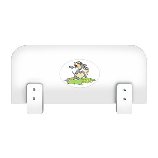 Бортик захисний для ліжка Кролик (під товщину бічної царги 16 мм) МАКСІ МЕБЛІ Білий гладкий (12141) - Інтернет-магазин спільних покупок ToGether