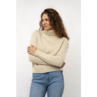 Жіночий светр One Size бежевий Karon ЦБ-00233293 - Інтернет-магазин спільних покупок ToGether