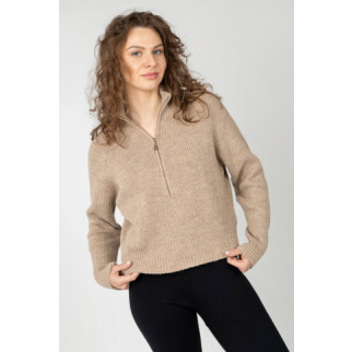 Жіночий светр One Size бежевий Karon ЦБ-00234212 - Інтернет-магазин спільних покупок ToGether