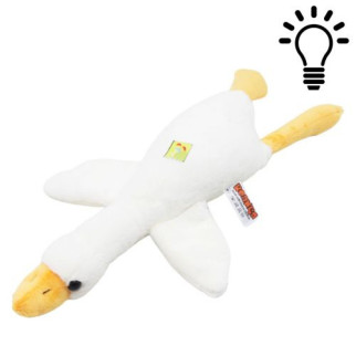 Мʼяка іграшка Гусь-обіймусь 38 см білий зі світлом - Інтернет-магазин спільних покупок ToGether