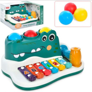 Музична іграшка "Ксилофон-крокодил" - Інтернет-магазин спільних покупок ToGether
