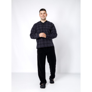 Чоловіча піжама M темно-сірий Lindros ЦБ-00234916 - Інтернет-магазин спільних покупок ToGether