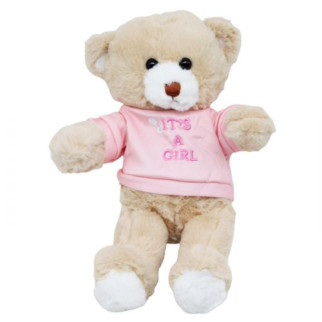 Мʼяка іграшка "Ведмедик у капюшоні" в рожевому, 30 см Вид 2 - Інтернет-магазин спільних покупок ToGether