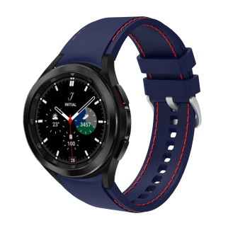 Ремінець силіконовий BeWatch для Samsung Galaxy Watch 4/5/6 20 мм Синій з червоним (1gw0206) - Інтернет-магазин спільних покупок ToGether