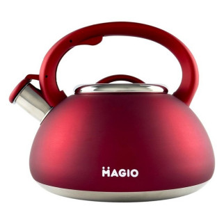 Чайник зі свистком для плити 3л MAGIO MG-1193 Red - Інтернет-магазин спільних покупок ToGether