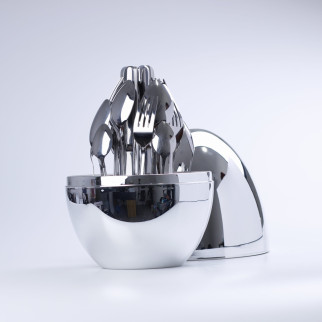 Набір столових приборів TS Kitchen 24 штуки срібло (HP7881S) - Інтернет-магазин спільних покупок ToGether