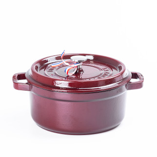 Кокотниця чавунна TS Kitchen з емальованим покриттям Staub 4,8л червоний (HPFLG4RED) - Інтернет-магазин спільних покупок ToGether