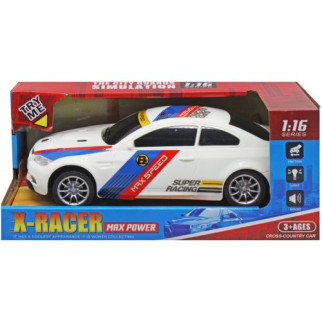 Машинка інерційна "X-Racer" (біла з полосами) - Інтернет-магазин спільних покупок ToGether