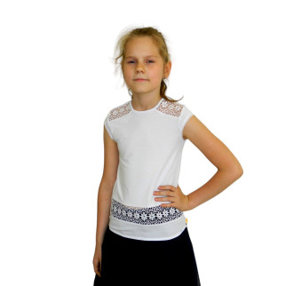 Блуза шкільна Ліо 146 Біла (4851653) - Інтернет-магазин спільних покупок ToGether