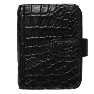 Візитниця зі шкіри крокодила Ekzotic Leather Чорний (crc01) - Інтернет-магазин спільних покупок ToGether