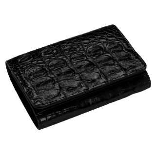 Гаманець жіночий зі шкіри крокодила Ekzotic Leather Чорний (cw32) - Інтернет-магазин спільних покупок ToGether